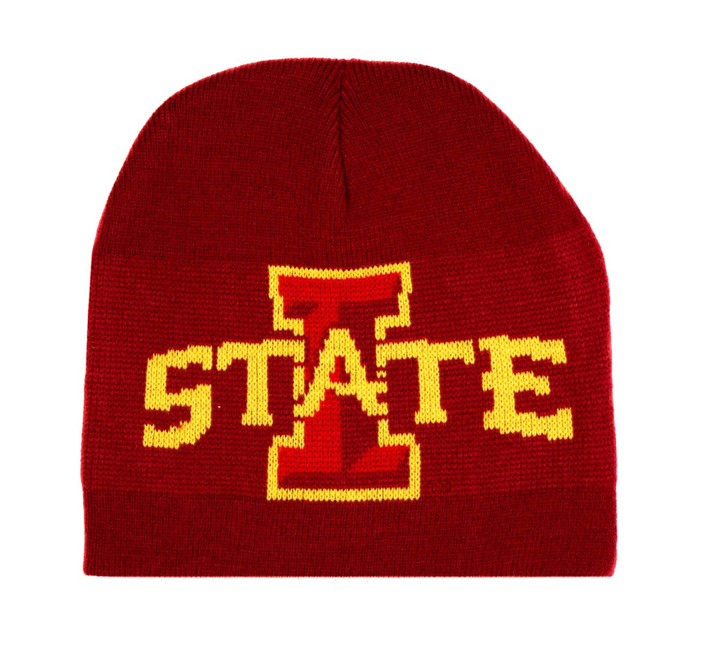 NCAA Iowa State Cyclones Jacquard Knit Hat, One Size, Red
