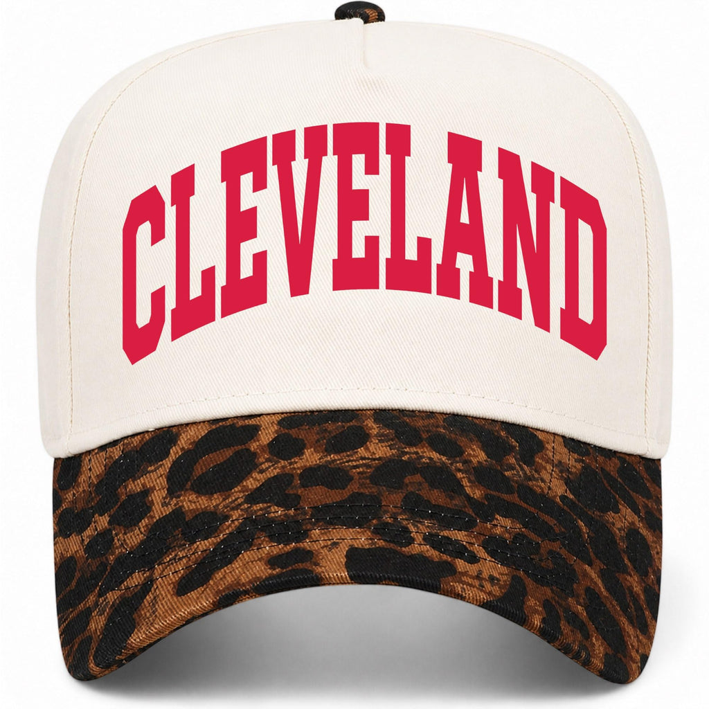 Cleveland Collegiate Hat (US, Alpha, One Size, Leopard/Natural)