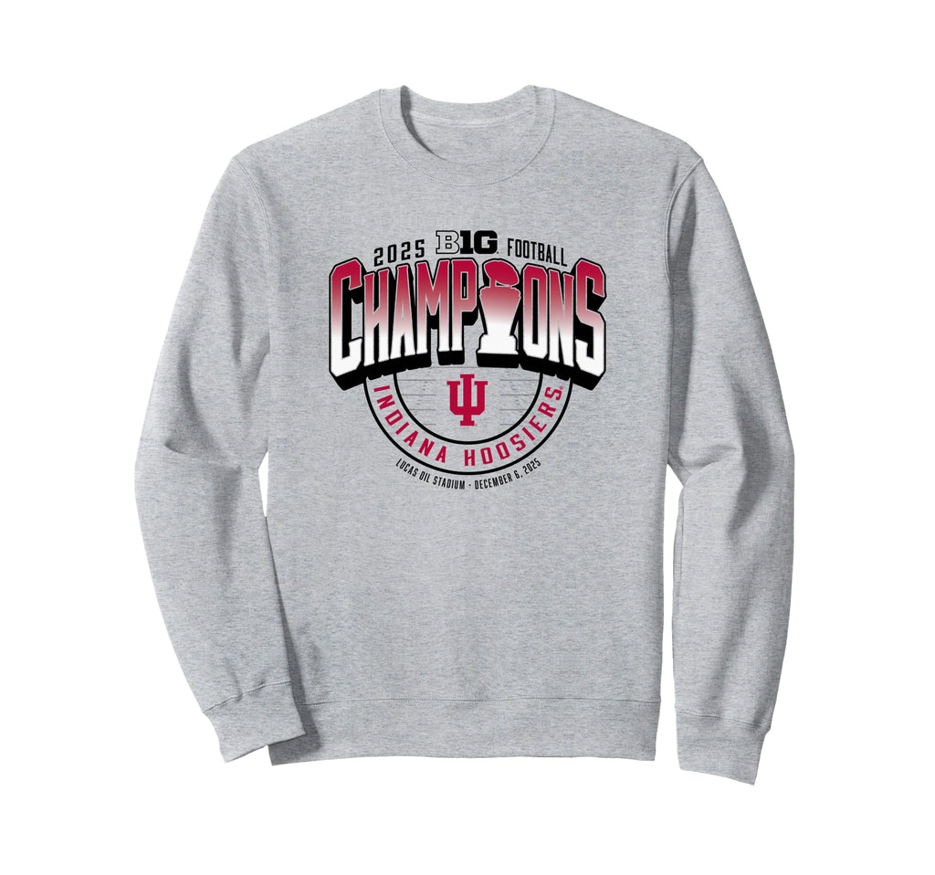 Indiana Hoosiers Big Ten Champs 2025 Football Locker Room Sweatshirt