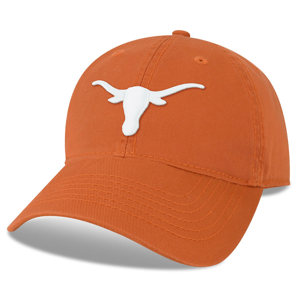 Legacy NCAA Officially Licensed Baseball Hat, Texas Longhorns, Lightweight Cap for Men & Women, Relaxed Twill Adjustable (EZA), Texas Orange, One Size Fits Most, Adjustable Fabric Closure