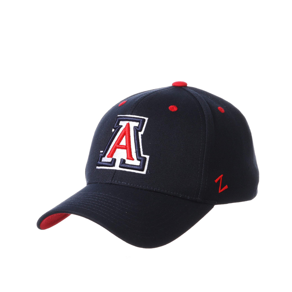 NCAA Arizona Wildcats Mens Stretch Fitted Hat Team Color, Arizona Wildcats Navy, Medium