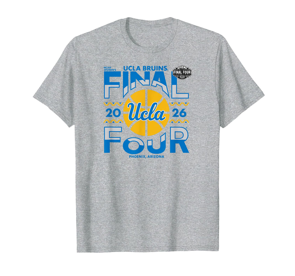UCLA Bruins Final Four 2026 Women's Basketball Gray T-Shirt