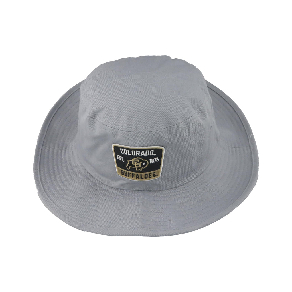 ZHATS Standard NCAA Officially Licensed Bucket Hat Patch Gray Switchback