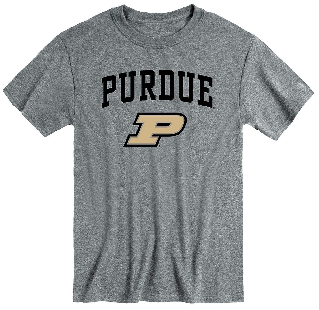 Barnesmith Purdue University Boilermakers Short-Sleeve T-Shirt, Heritage, Charcoal Heather, Medium
