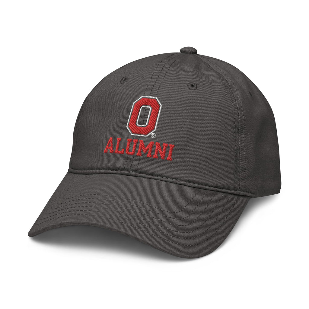 Elite Authentics Ohio State Buckeyes Alumni Gray Officially Licensed Adjustable Baseball Hat, Asphalt Grey, One Size