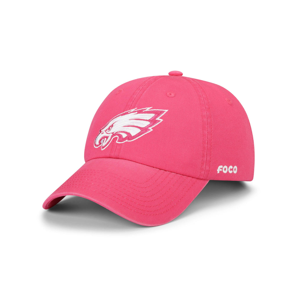FOCO Philadelphia Eagles NFL Magenta & White Casual Cap - Magenta