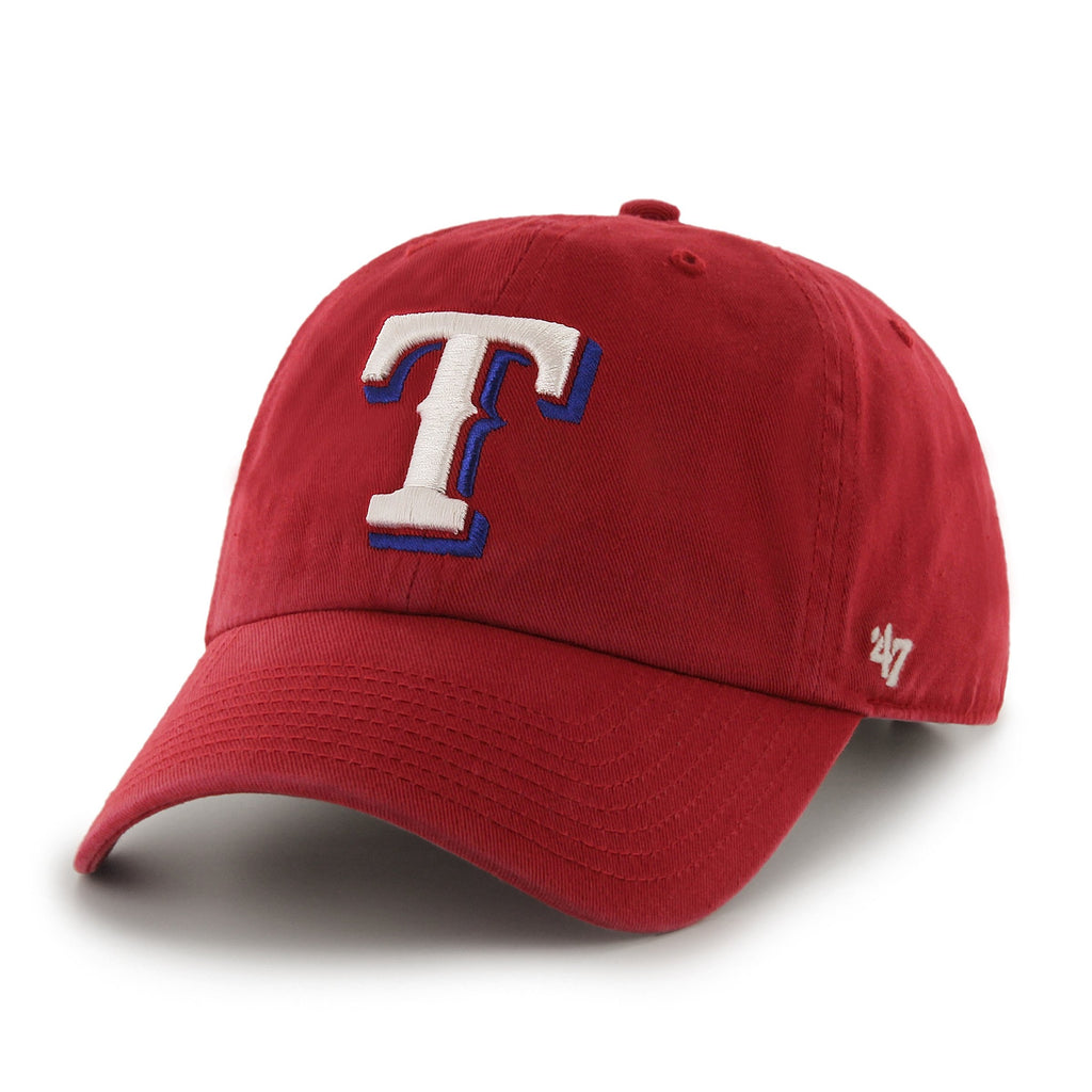 47 MLB Texas Rangers Men's Clean Up Cap, Red