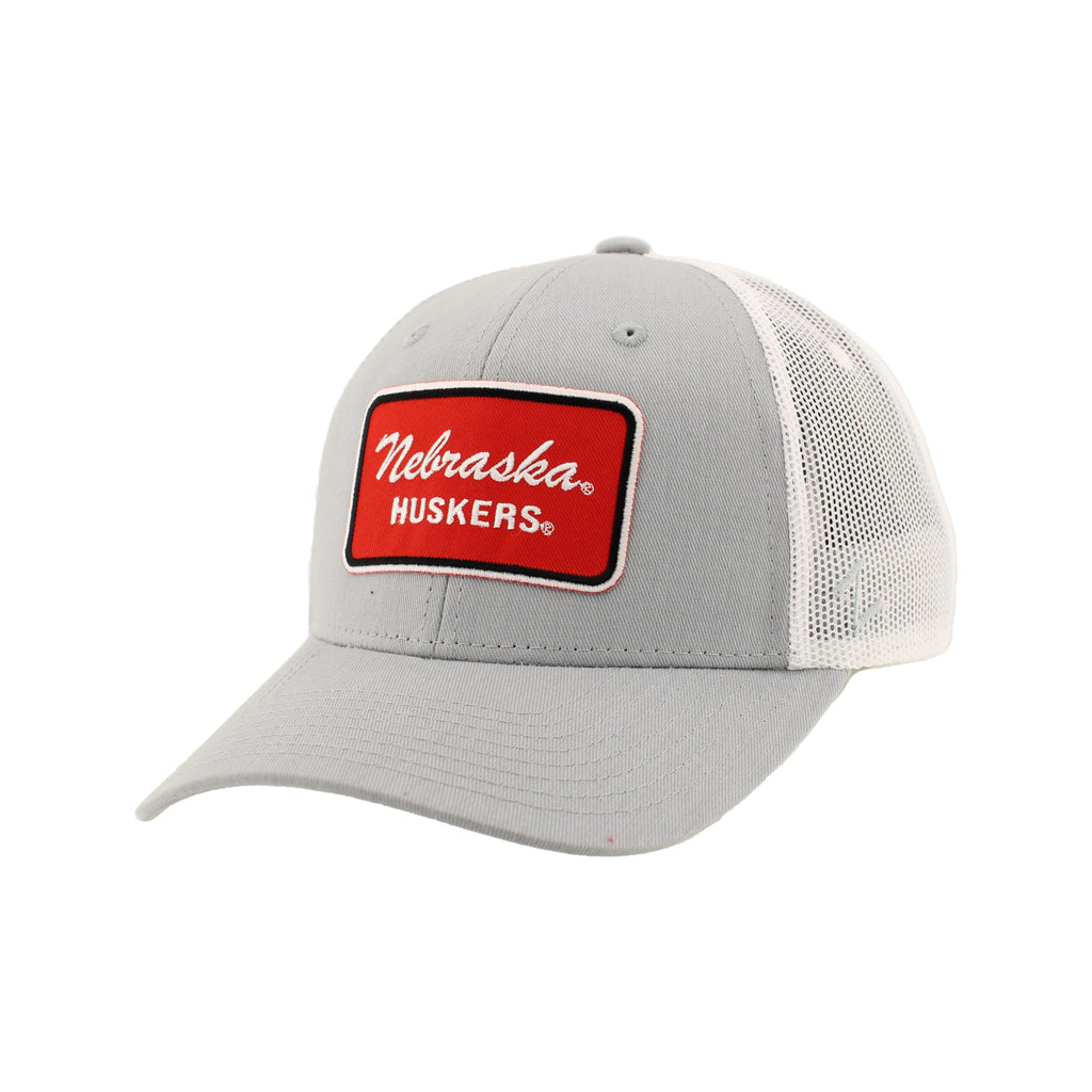 Nebraska Cornhuskers NCAA Officially Licensed Snapback Hat Big Rig Patch Gray Brick