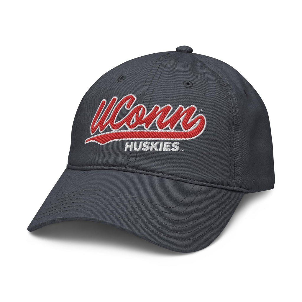 Connecticut Huskies Cursive Navy Officially Licensed Adjustable Baseball Hat