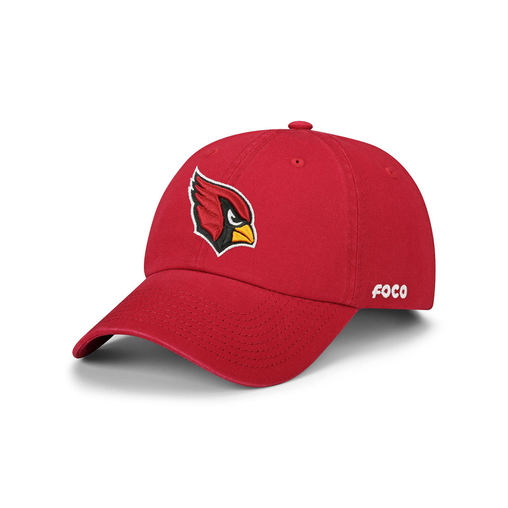 FOCO Arizona Cardinals NFL Primary Logo Casual Cap - Dark Red