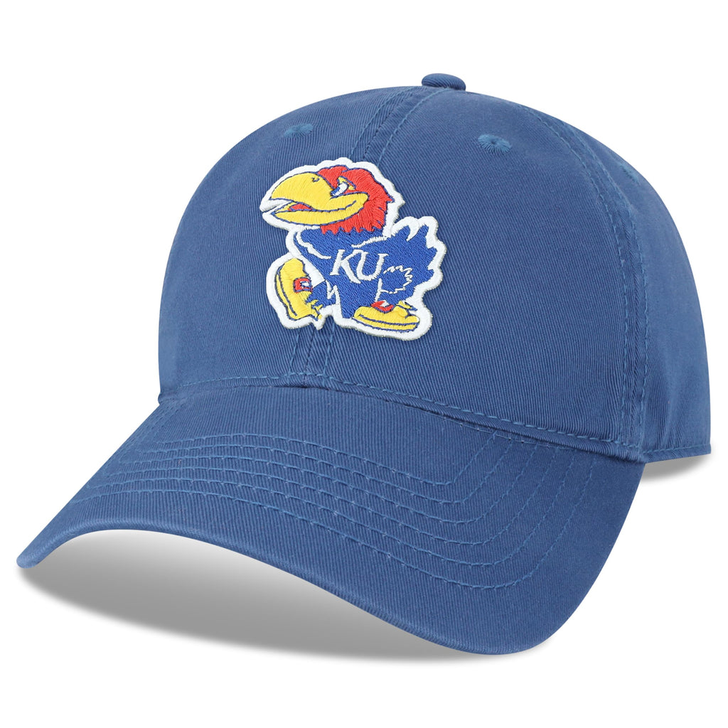 Legacy NCAA Officially Licensed Baseball Hat, Kansas Jayhawks, Lightweight Cap for Men & Women, Relaxed Twill Adjustable (EZA), Royal Blue, One Size Fits Most, Adjustable Fabric Closure