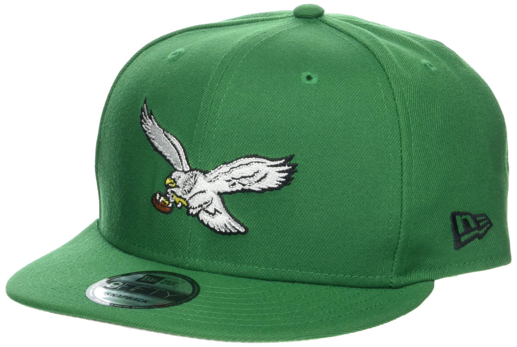 New Era NFL 9FIFTY Adjustable Snapback Hat Cap One Size Fits All (Philadelphia Eagles Green Historic Logo)