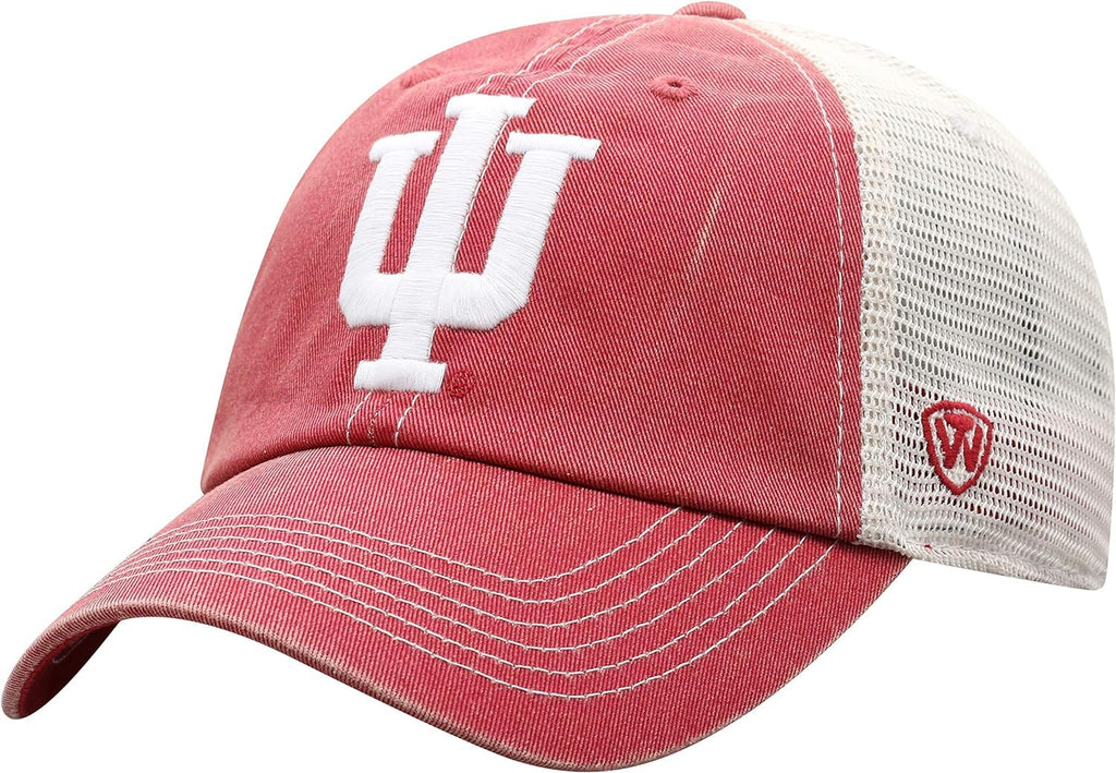 Pro Sport Collegiate Hats - Fitted Caps Adjustable Hats and Snapbacks Available (Adjustable Hat, Indiana Logo Vintage)