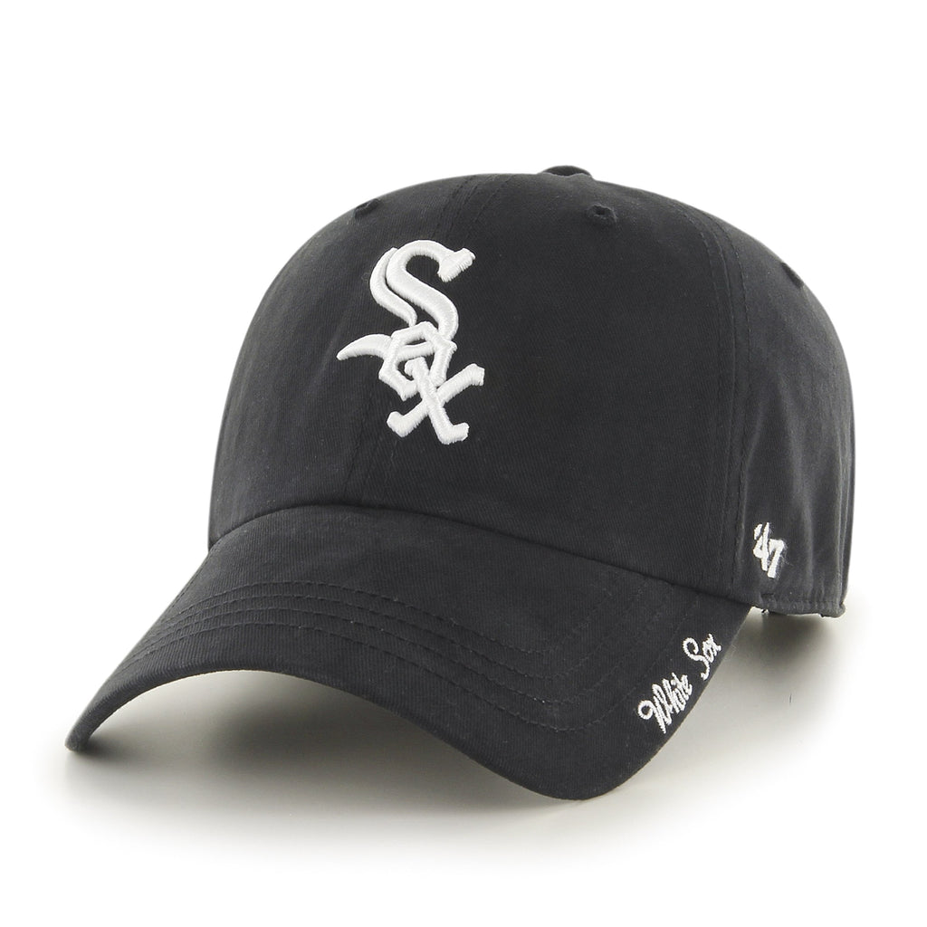 47 MLB Chicago White Sox Women's Miata Clean Up Adjustable Hat, Black
