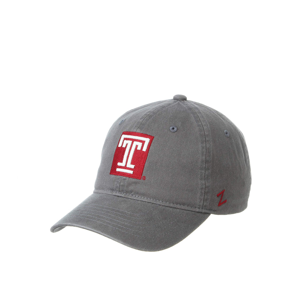 NCAA Temple Owls Mens Adjustable Scholarship Hat Charcoal, Temple Owls Charcoal, Adjustable, One size