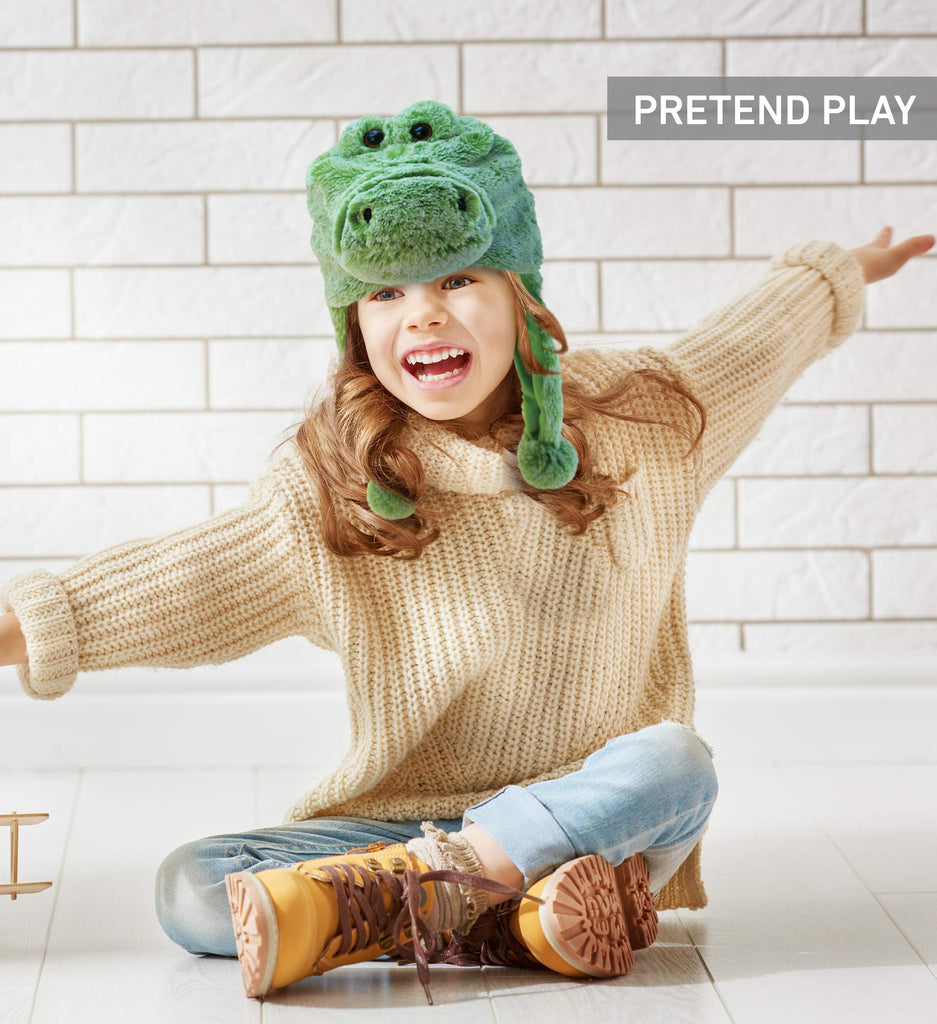 Cute Giraffe Plush Winter Hat – Stuffed Animal Beanie With Face, Funny Novelty Costume Hat For Halloween & Parties