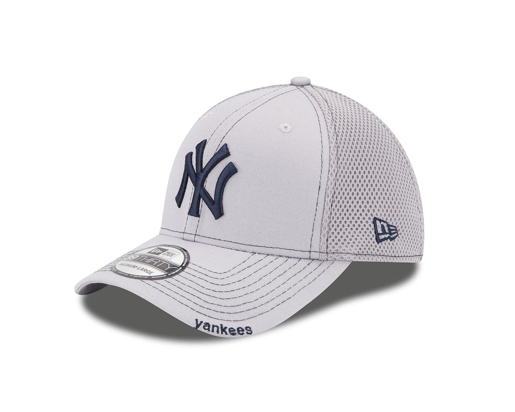 MLB New York Yankees NEO 39Thirty Stretch Fit Cap, Gray, Large/X-Large