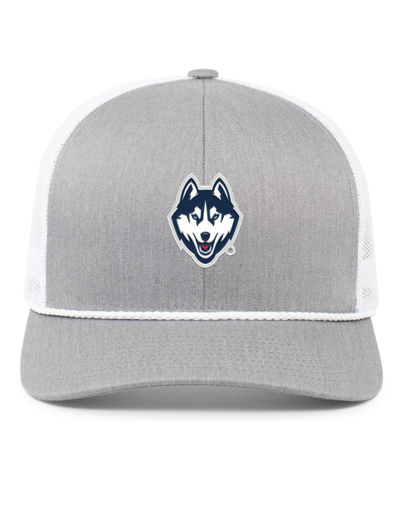 Pacific Headwear NCAA UConn Men's Trucker Snapback Braid Cap OS