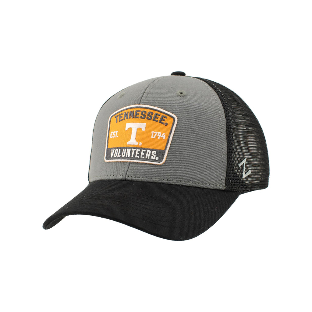 ZHATS Standard NCAA Officially Licensed Snapback Hat Big Rig Patch Black Gray Switchback, One Size