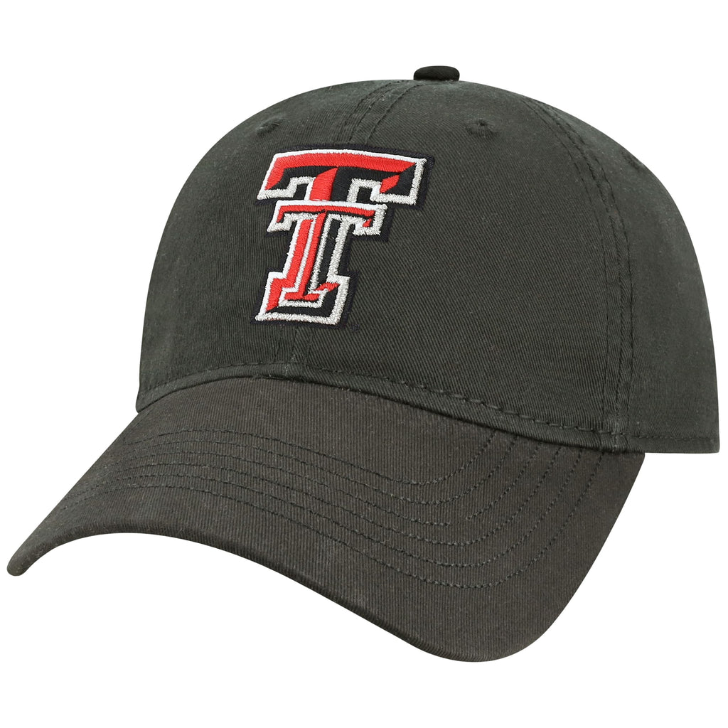 Barnesmith Texas Tech University TTU Red Raiders Adjustable Hat, Spirit, Black, One Size Fits All