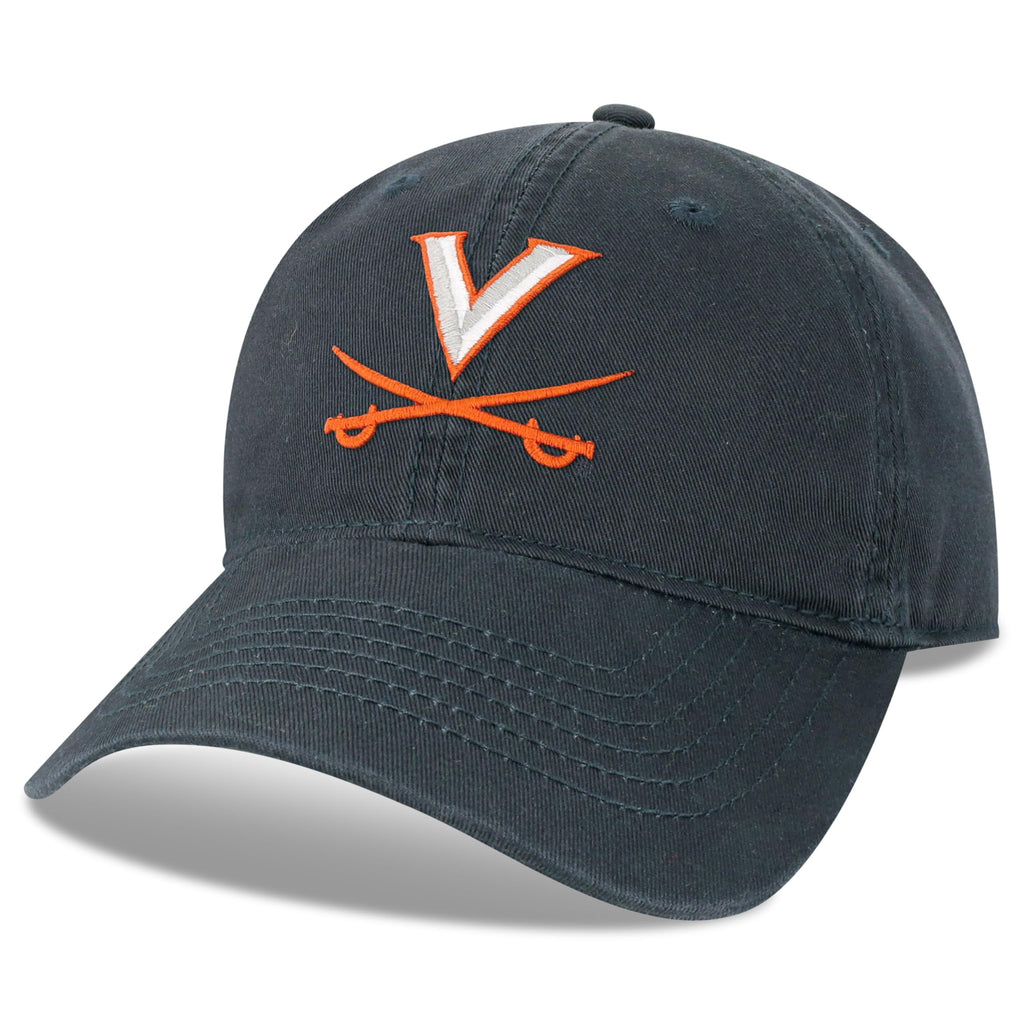 Legacy NCAA Officially Licensed Baseball Hat, Virginia Cavaliers, Lightweight Cap for Men & Women, Relaxed Twill Adjustable (EZA), Navy, One Size Fits Most, Adjustable Fabric Closure