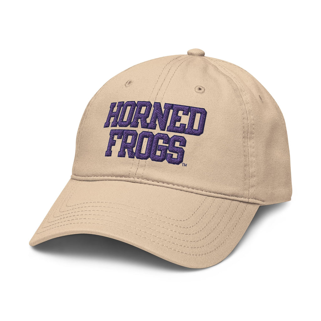 TCU Horned Frogs Title Logo Officially Licensed Adjustable Baseball Hat