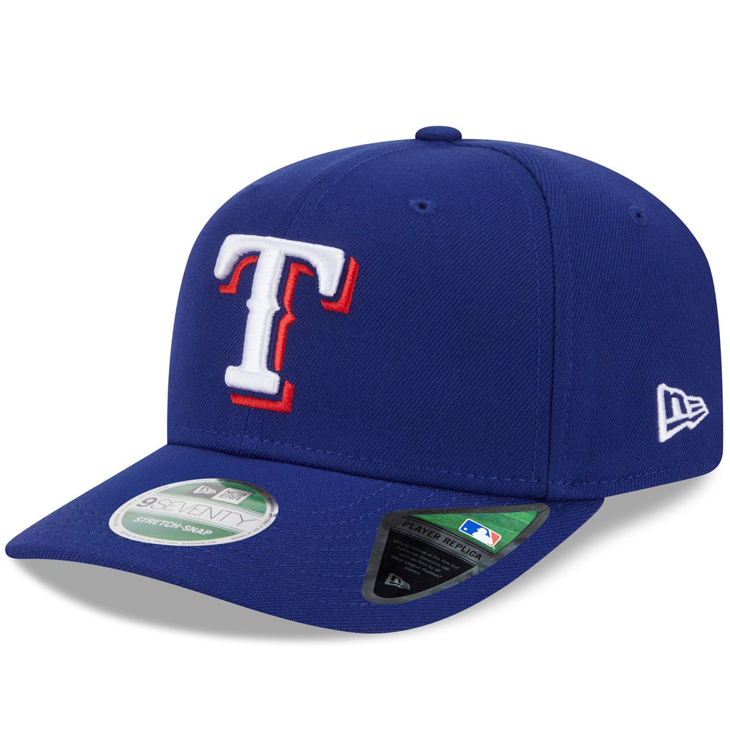 New Era Unisex-Adult MLB Player Replica 9SEVENTY Baseball Team Color Stretch Adjustable Snapback Hat One Size Fits All - Texas Rangers - Blue