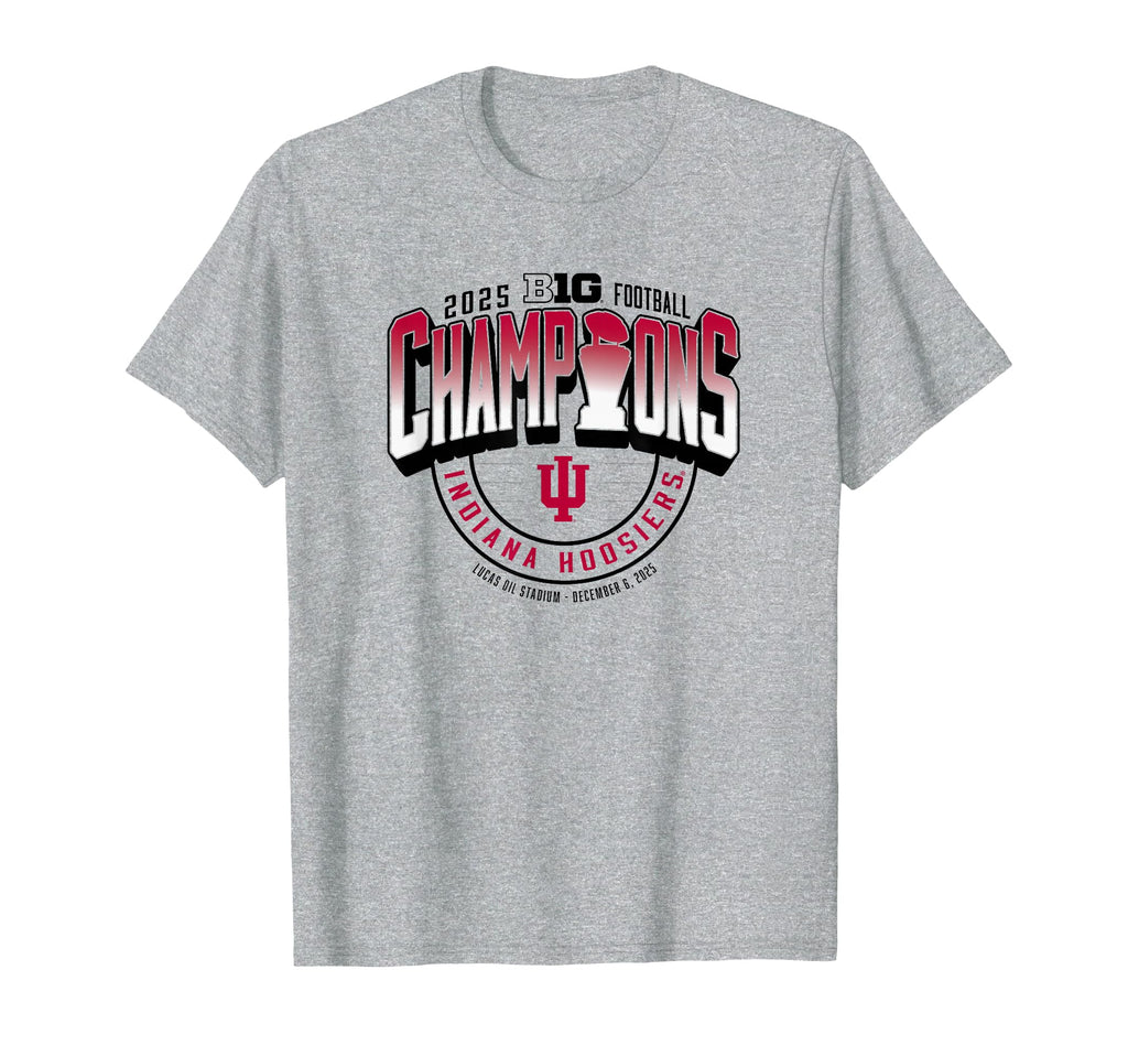 Indiana Hoosiers Big Ten Champs 2025 Football Locker Room T-Shirt