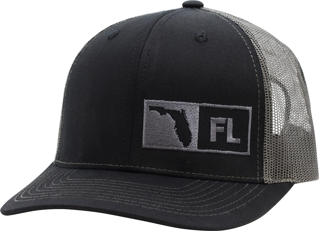 Trucker Hat - Florida (Black/Graphite), One Size