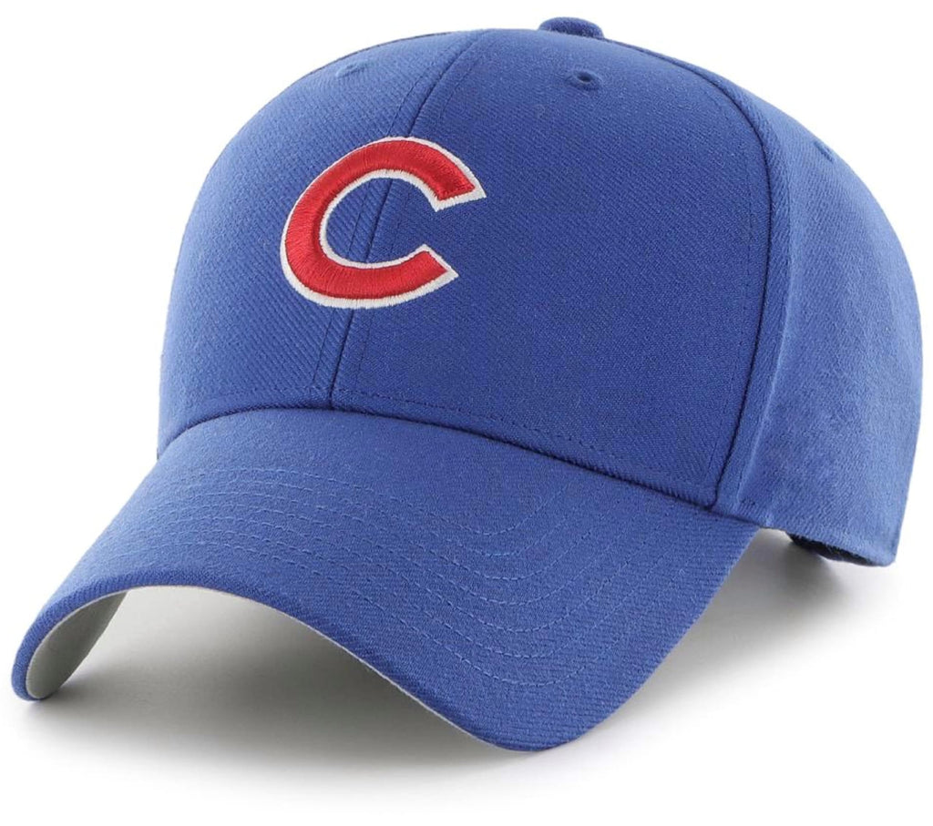 Officially Licensed Chicago Baseball Primary Cubs Team Logo Blue MVP Hat Classic Embroidered Adjustable Royal Sports Cap