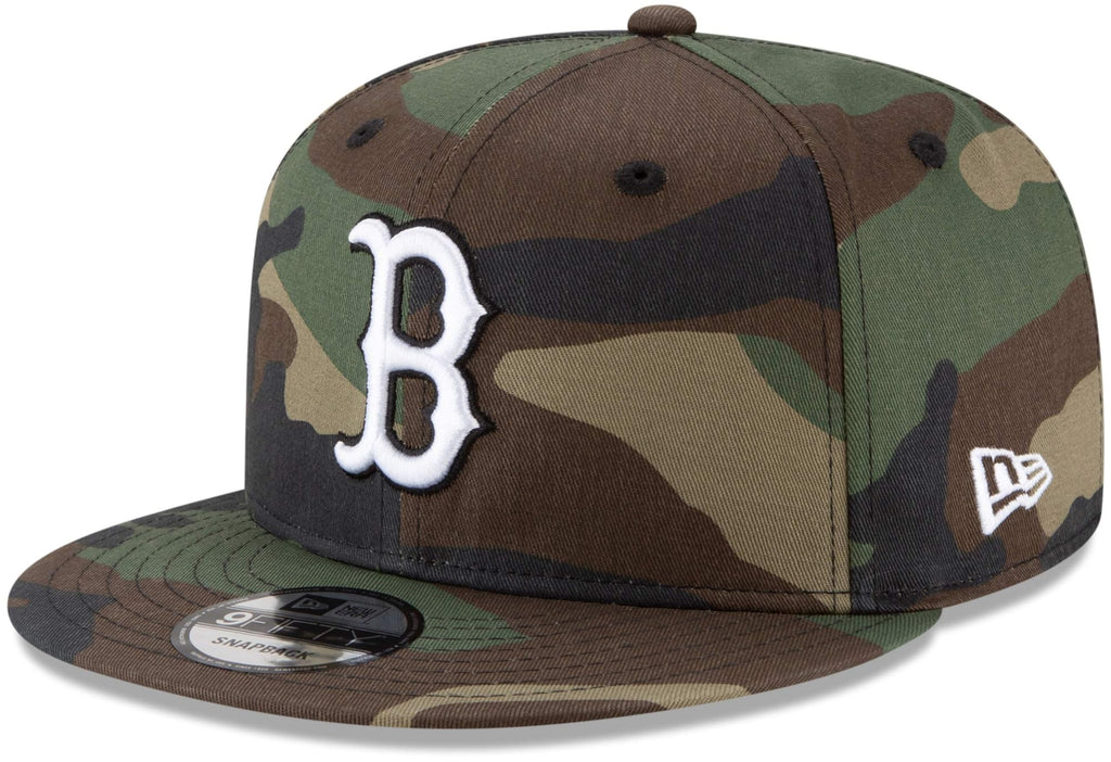 New Era MLB 9FIFTY Camo Adjustable Snapback Hat Cap One Size Fits All (Boston Red Sox Camo)