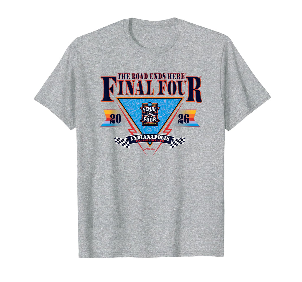 NCAA Final Four 2026 Men's Basketball Indianapolis Road Gray T-Shirt