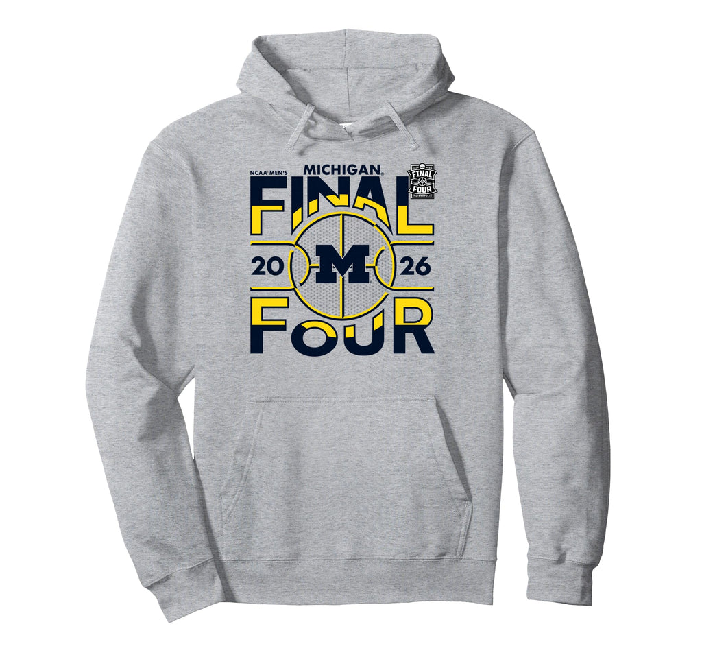 Michigan Wolverines Final Four 2026 Men's March Madness Logo Pullover Hoodie