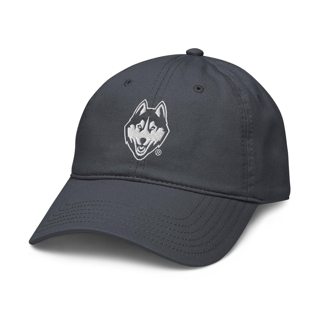 Elite Authentics Connecticut Huskies Icon Officially Licensed Adjustable Baseball Hat, Navy Blue, One Size