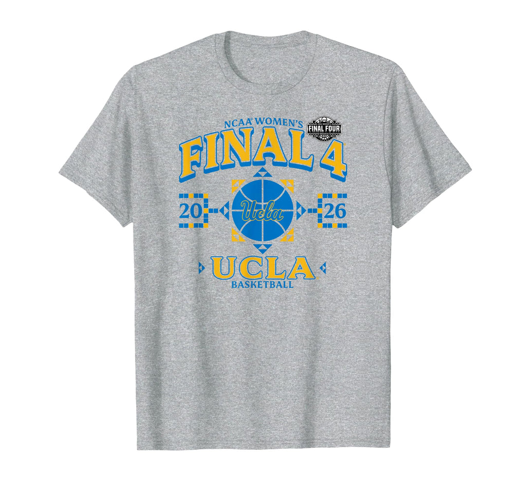 UCLA Bruins Final Four 2026 Women's March Madness Gray T-Shirt