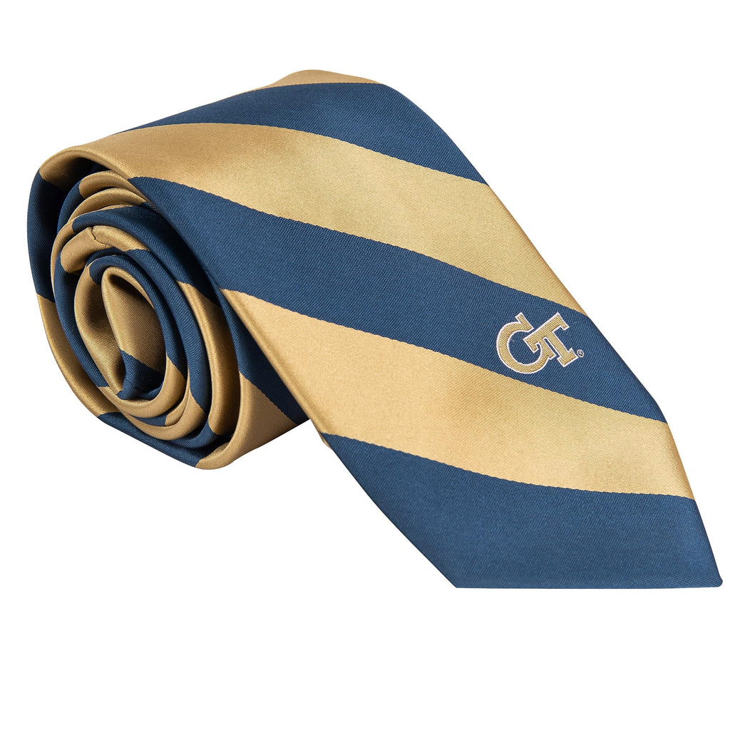 Desert Cactus Georgia Tech Tie Yellow Jackets GT Institute of Technology, 100% Polyester, with Logo