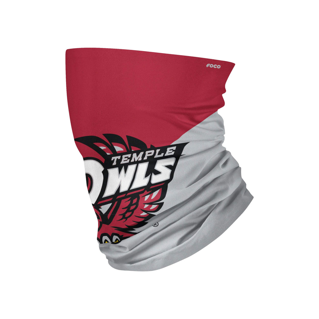 FOCO Temple Owls NCAA Big Log Gaiter Scarf