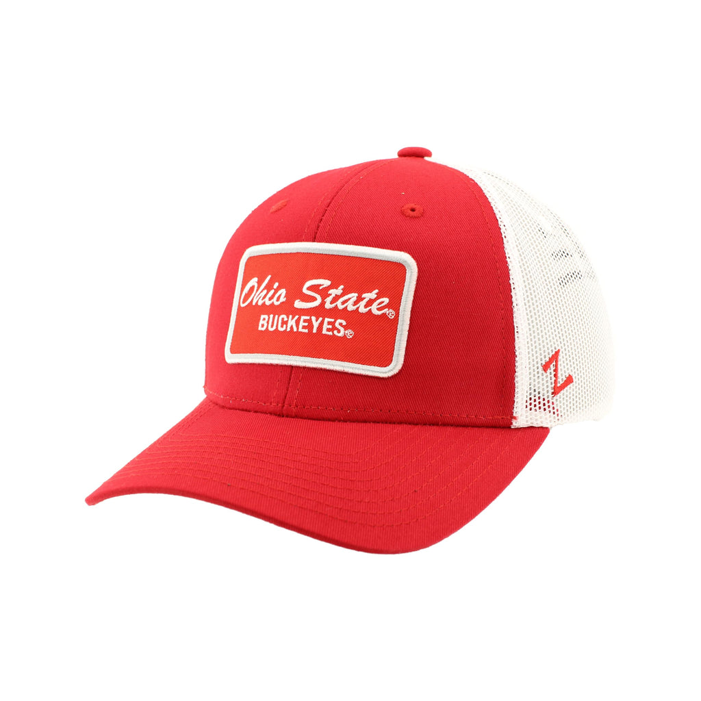 ZHATS Standard NCAA Officially Licensed Snapback Hat Big Rig Patch Team Color White Brick, One Size