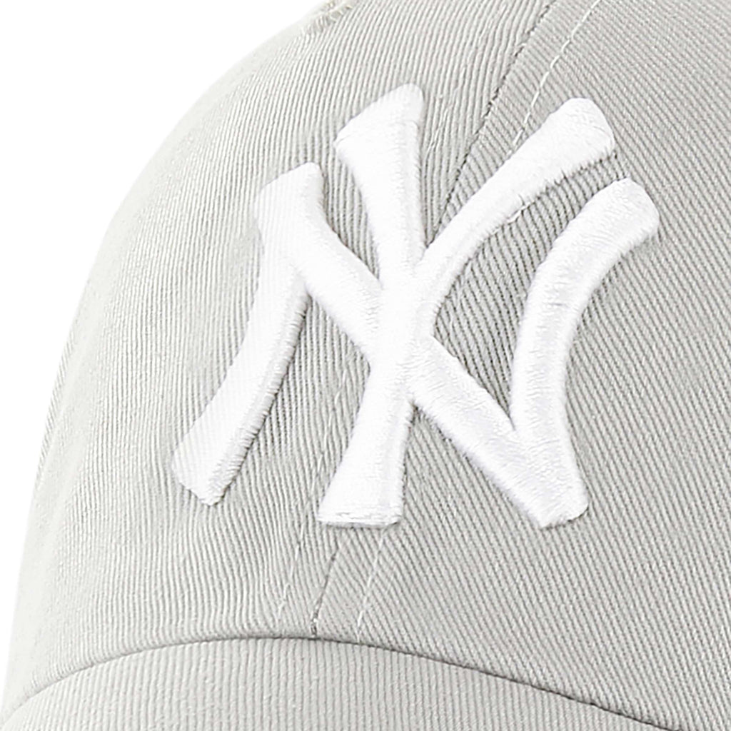 '47 Brand Clean Up Baseball Hat New York Yankees,Light Grey/White