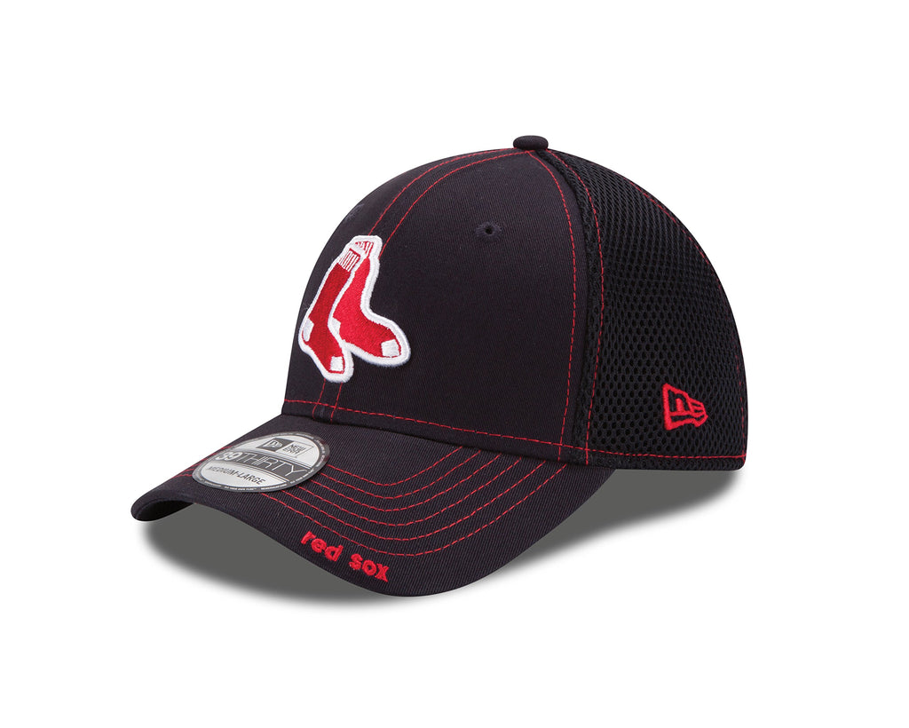New Era MLB Boston Red Sox NEO 39Thirty Stretch Fit Cap, Navy, Medium/Large