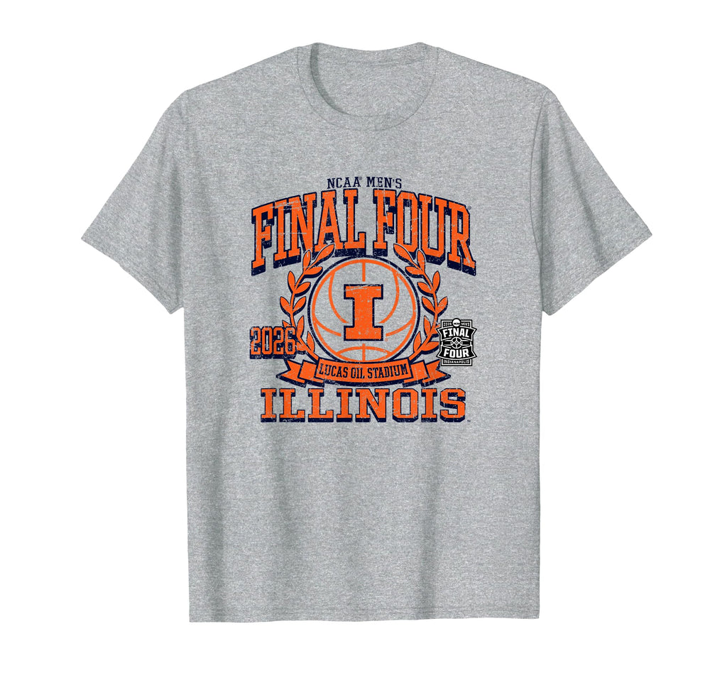 Illinois Illini Final Four 2026 Men's Basketball Retro T-Shirt