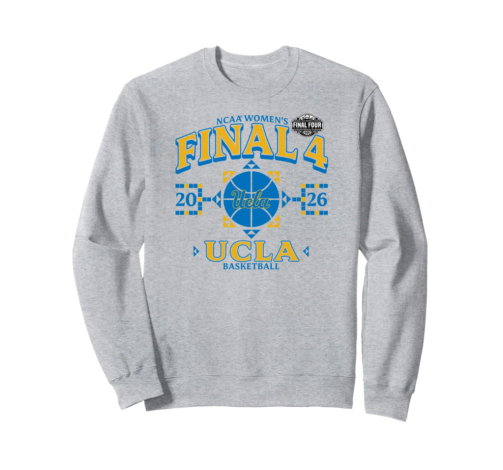 UCLA Bruins Final Four 2026 Women's March Madness Gray Sweatshirt