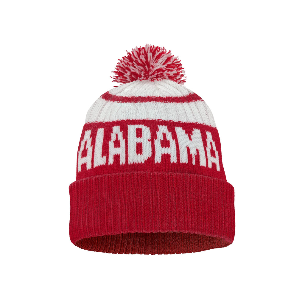 Hoiboo Beanie Knit Hat with Pom Winter Cuffed Cap Sport Fans Gift for Men Women