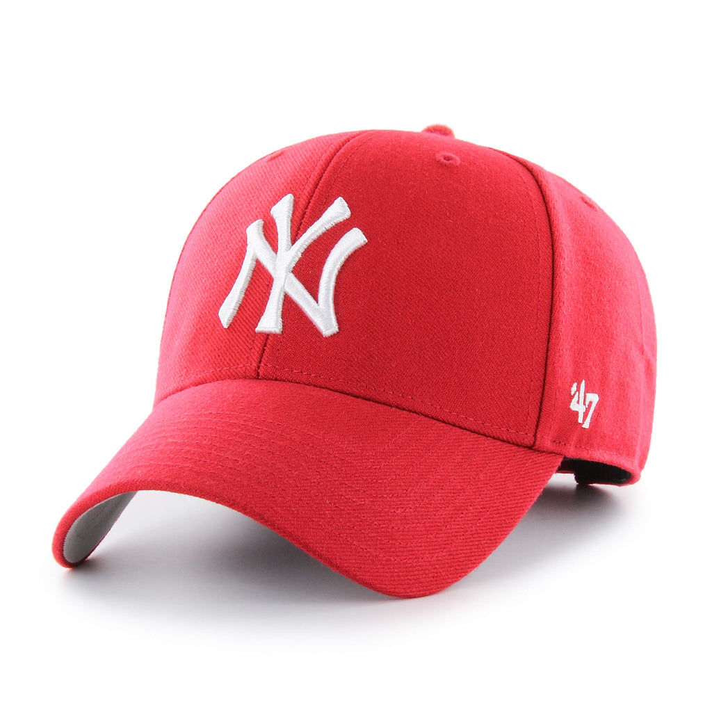MLB New York Yankees Men's '47 Brand Bullpen MVP Cap, Red, One-Size