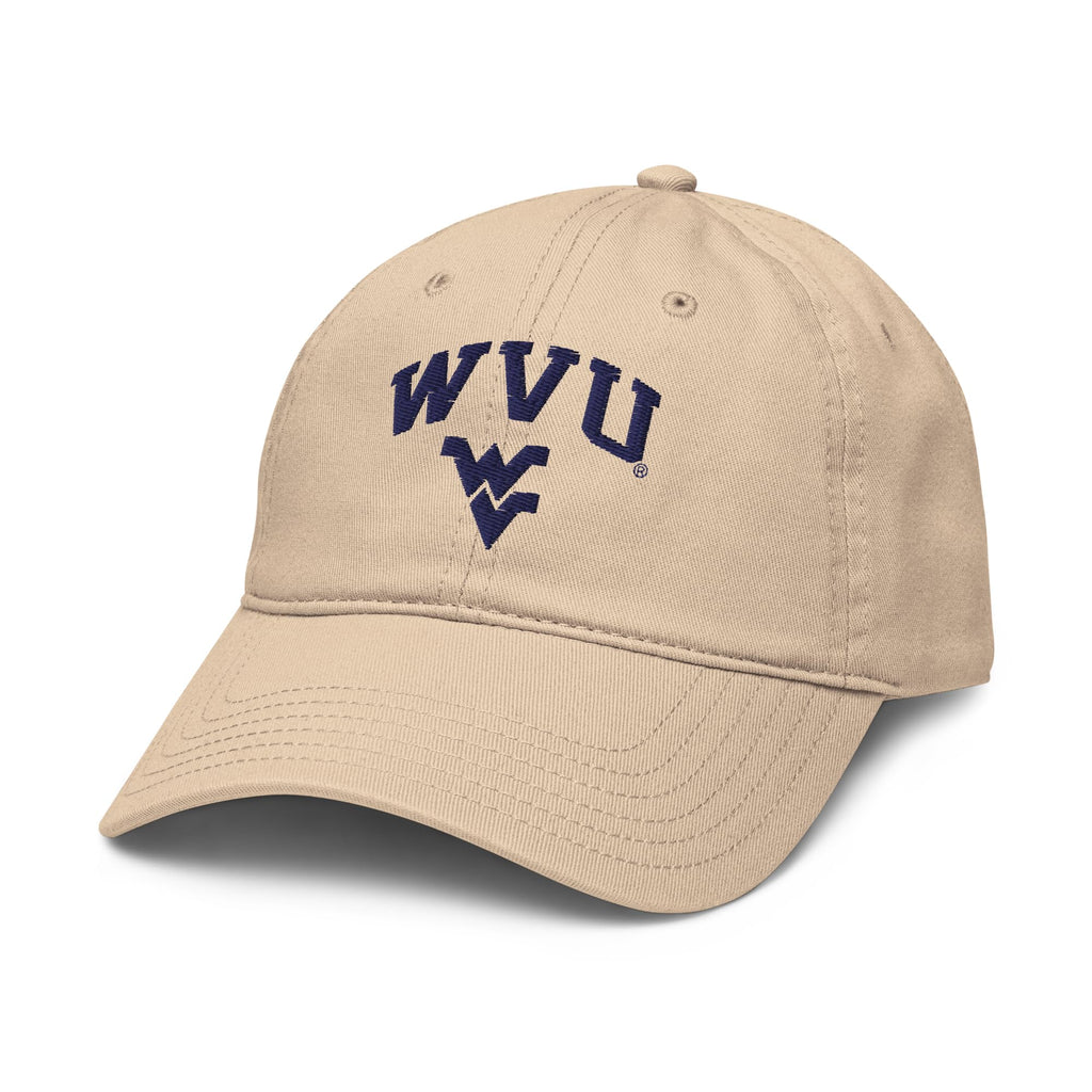West Virginia Mountaineers Arching Stone Officially Licensed Adjustable Baseball Hat
