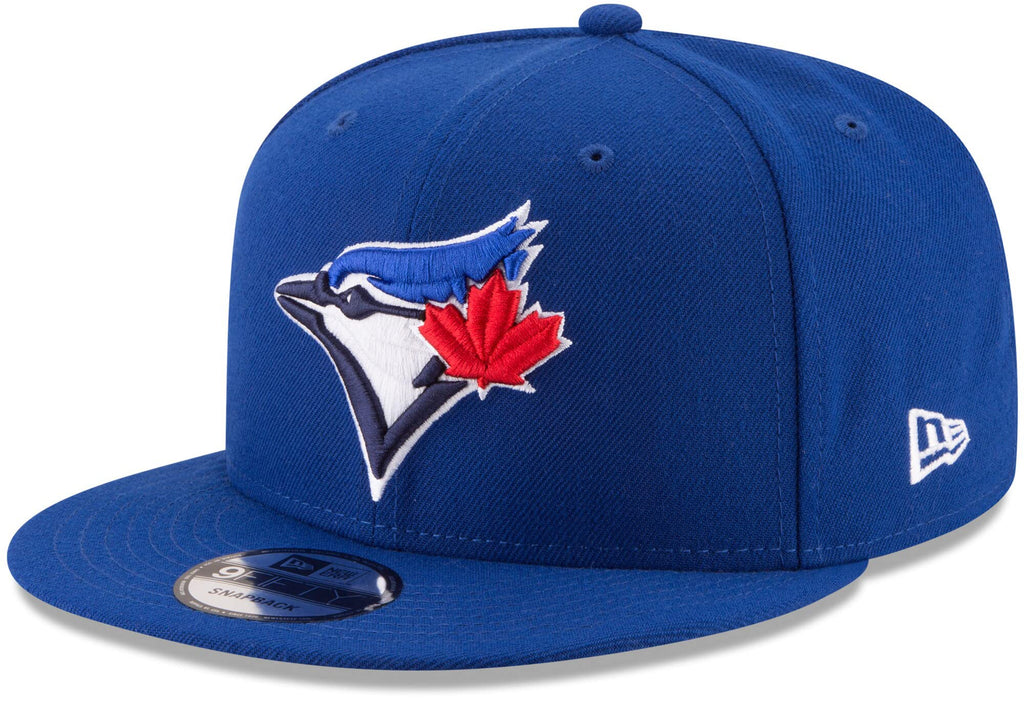 New Era Unisex-Adult MLB 9Fifty Team Color Primary Logo Adjustable Snapback Hat Cap One Size Fits All - Toronto Blue Jays Blue