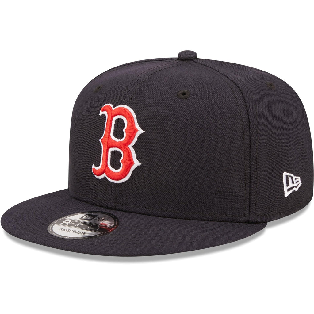 New Era Unisex-Adult MLB 9Fifty Team Color Primary Logo Adjustable Snapback Hat Cap One Size Fits All- Boston Red Sox Navy