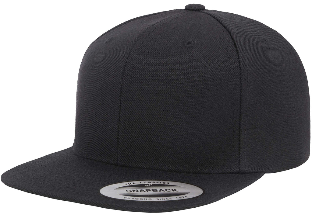 YP Classics Premium Snapback Cap Black