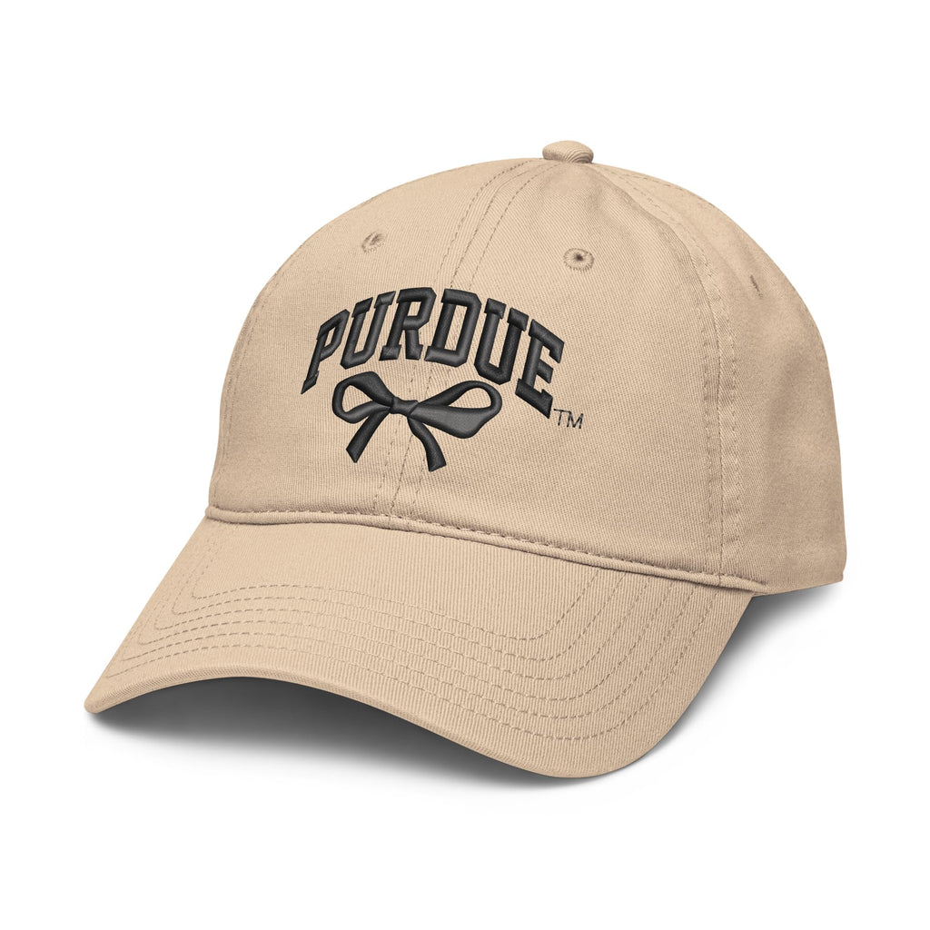 Purdue Boilermakers Bow Officially Licensed Adjustable Puff Embroidered Baseball Hat
