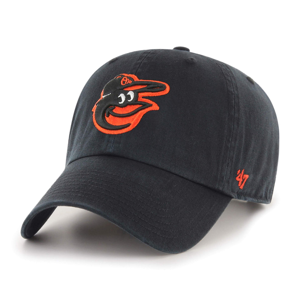 47 MLB Baltimore Orioles Brand Clean Up Adjustable Hat, One Size, Black